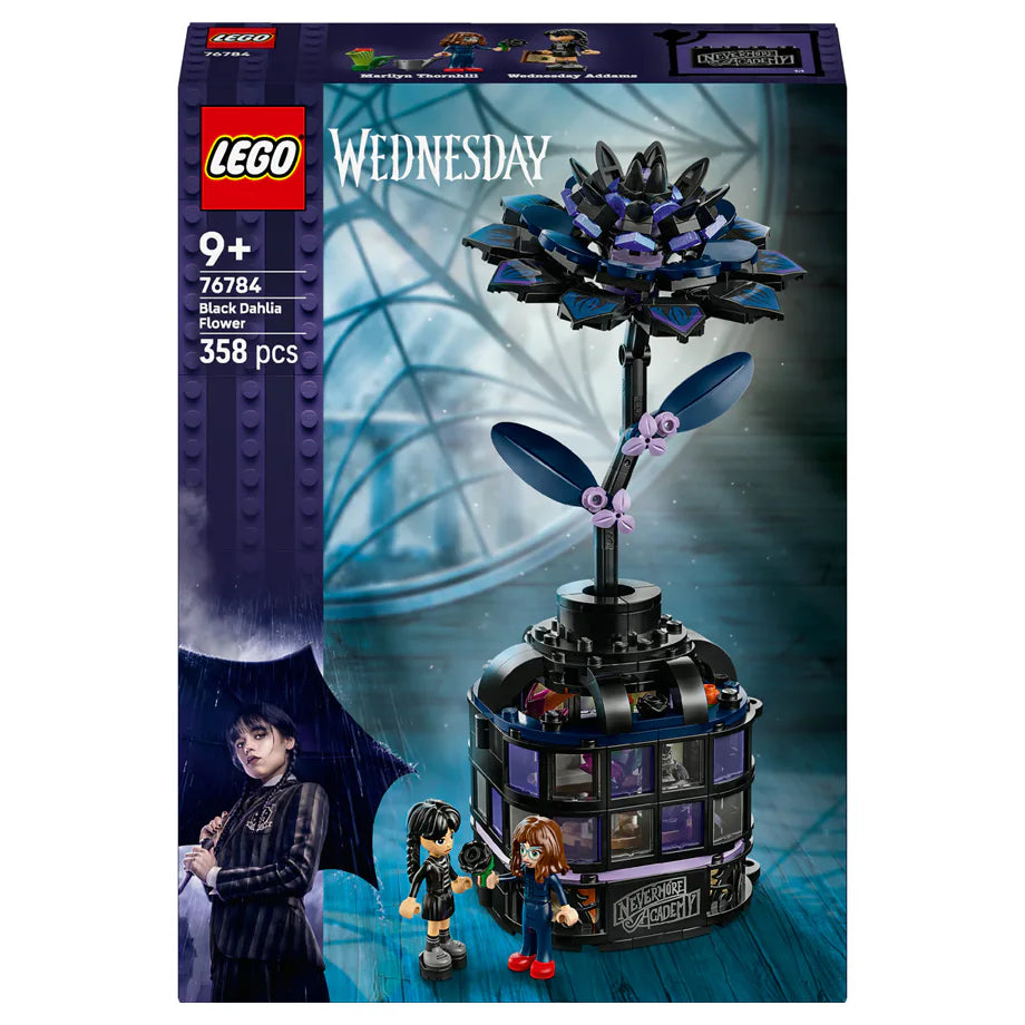 LEGO Wednesday Black Dahlia Flower Building Set