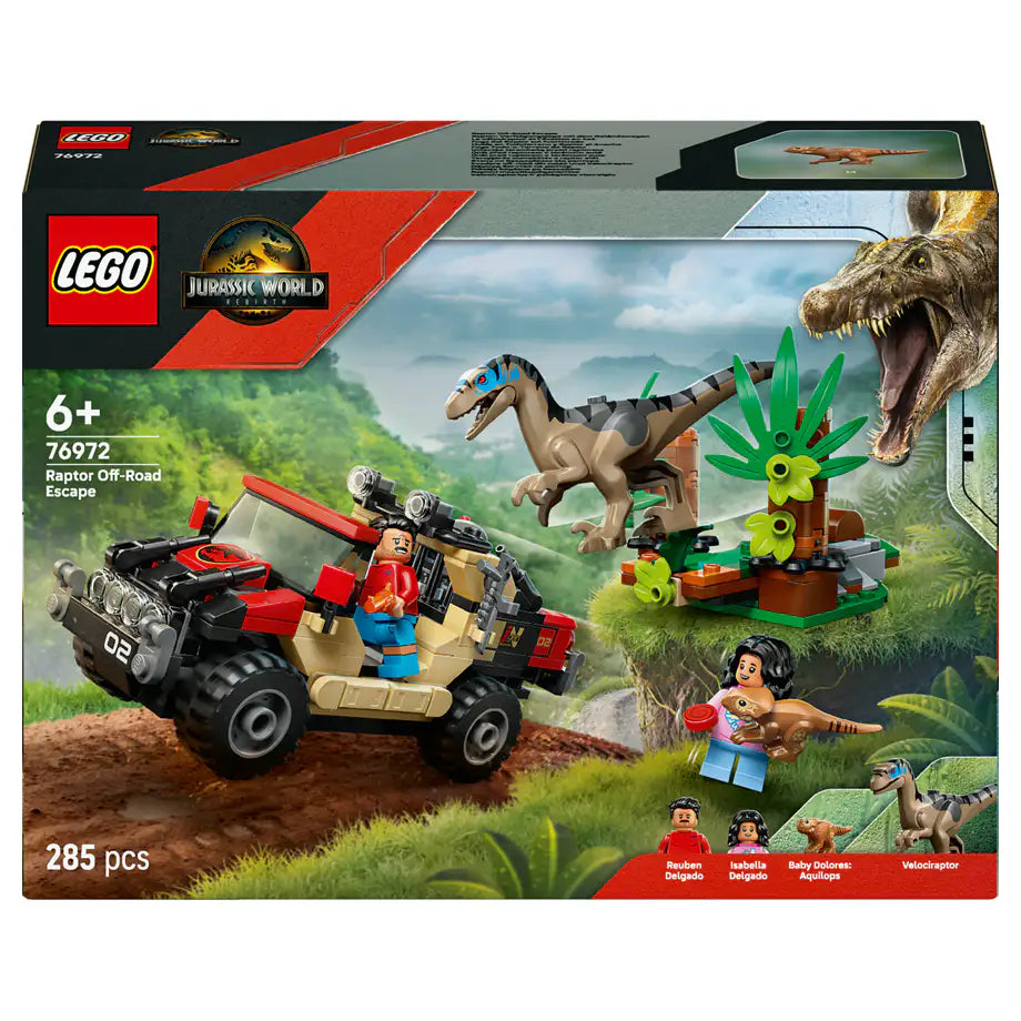 LEGO Jurassic World Raptor Off-Road Escape Building Set
