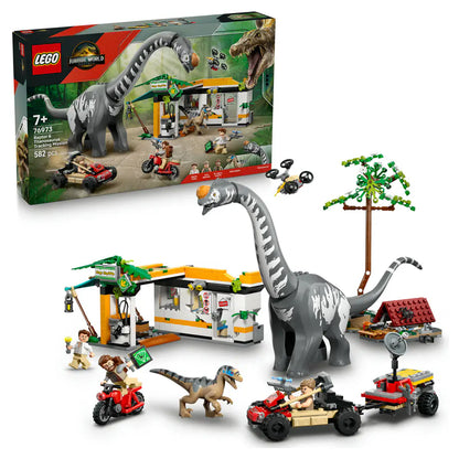 LEGO Jurassic World Raptor & Titanosaurus Tracking Mission Building Set
