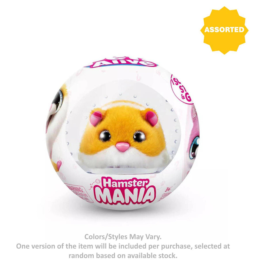 Pets Alive Hamster Mania Series 1 Surprise Plush Toy Capsule (Assorted)