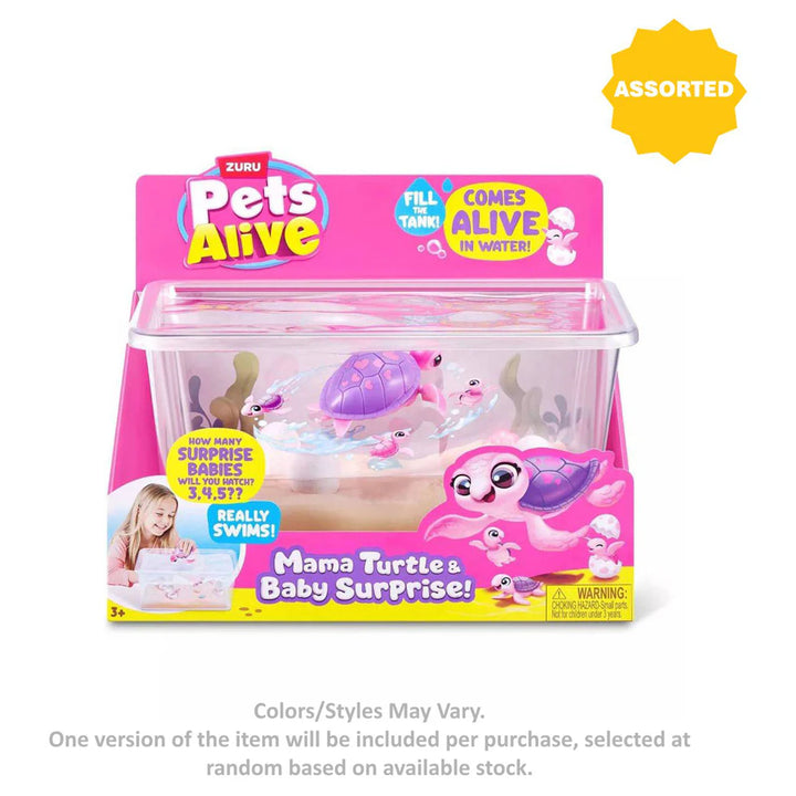 Pets Alive Mama Turtle & Baby Surprise Playset (Assorted)