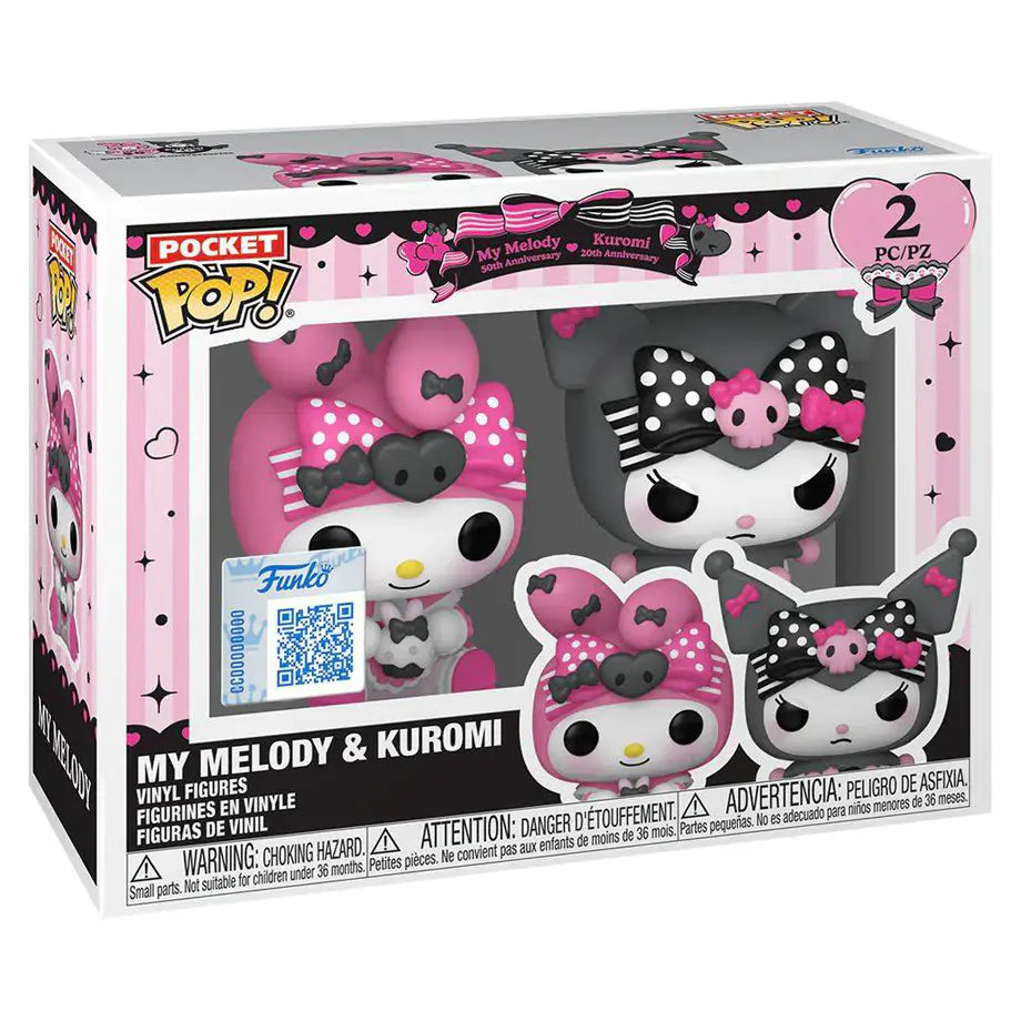 Funko Pocket POP! My Melody & Kuromi Vinyl Figure Set (3.8 cm)