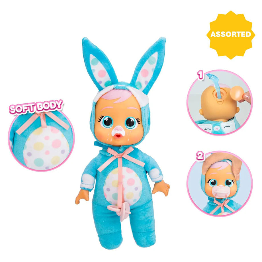 Cry Babies Tiny Cuddles Easter Bunnies Baby Doll 22.86 cm (Assorted)