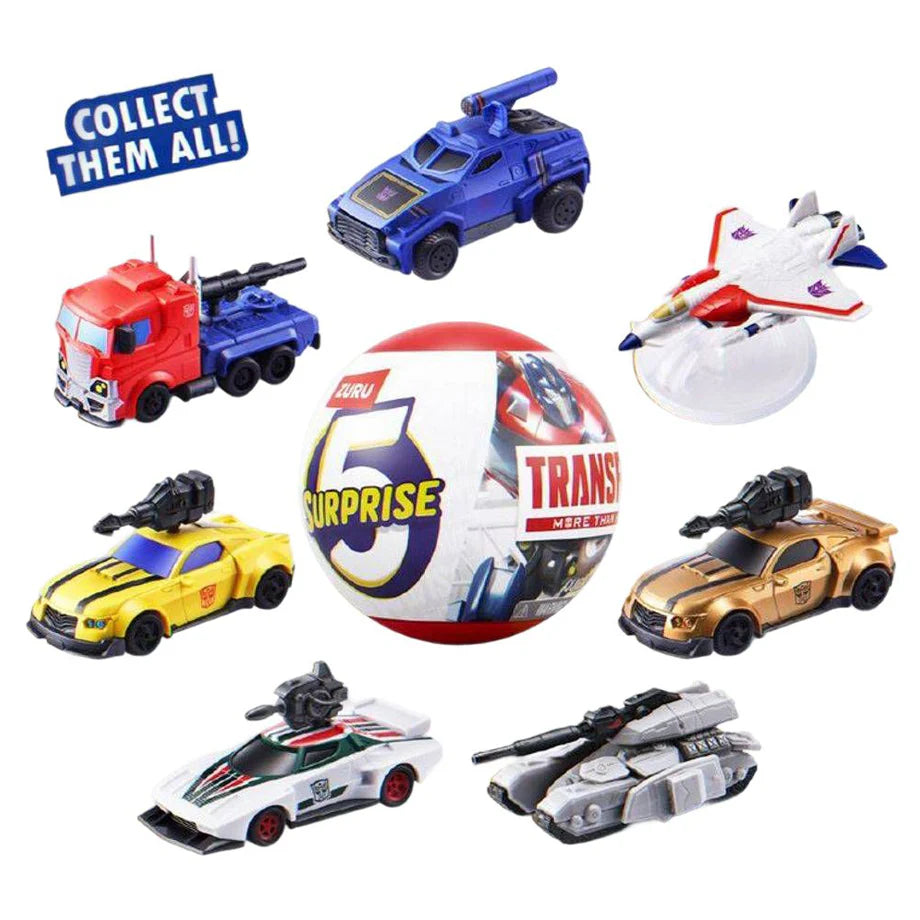 5 Surprise Transformers Series 1 Collectible Capsule (60 g, Assorted)