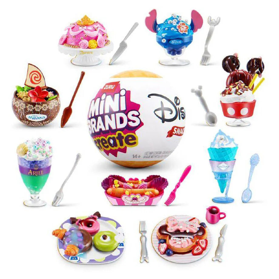 Mini Brands Disney Snackles Create Series 1 Collectible Capsule (Assorted)