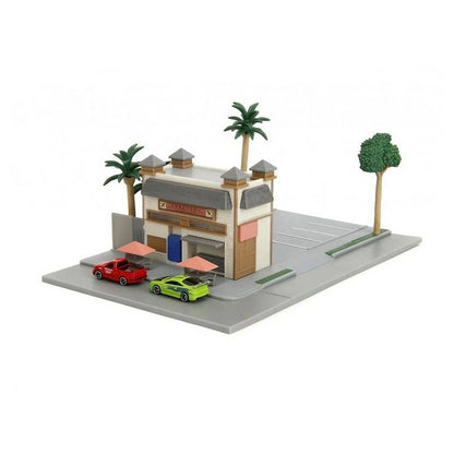 Jada Nano Scene Fast & Furious Toretto’s Cafe Playset with Die-Cast Cars