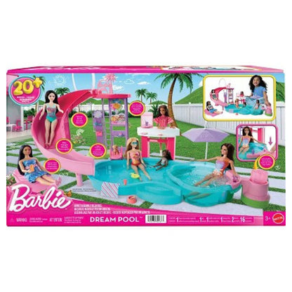 Barbie Dream Pool Playset with 20+ Accessories