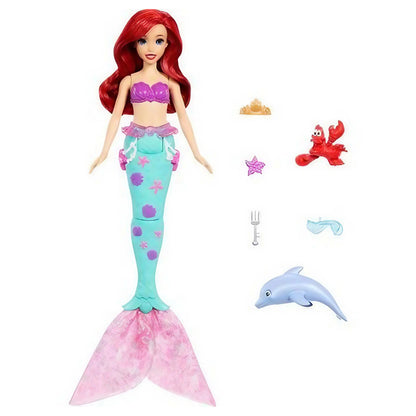 Disney Princess Ocean Friends Ariel Swimming Mermaid Doll With Squirt Toy