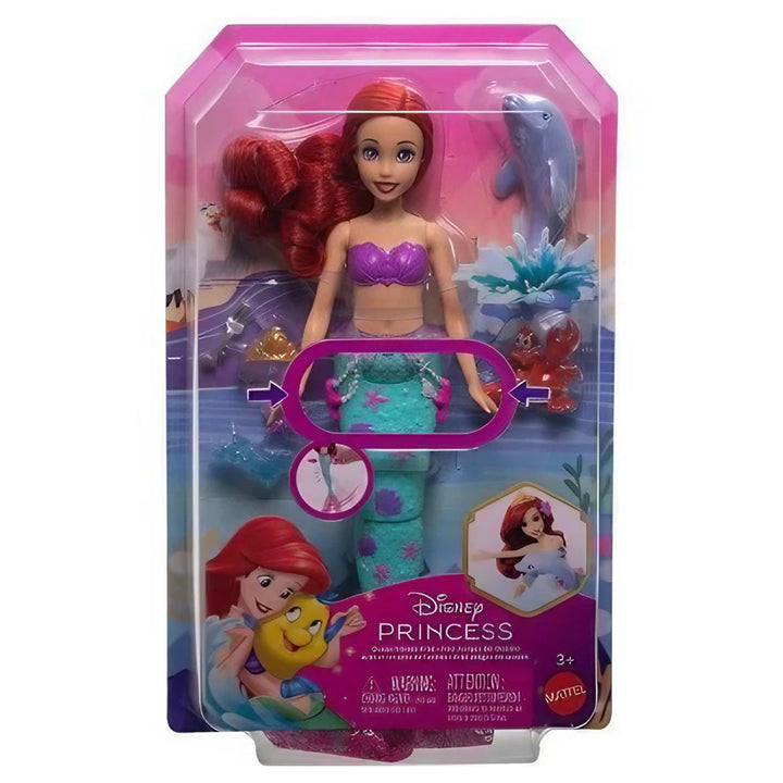 Disney Princess Ocean Friends Ariel Swimming Mermaid Doll With Squirt Toy