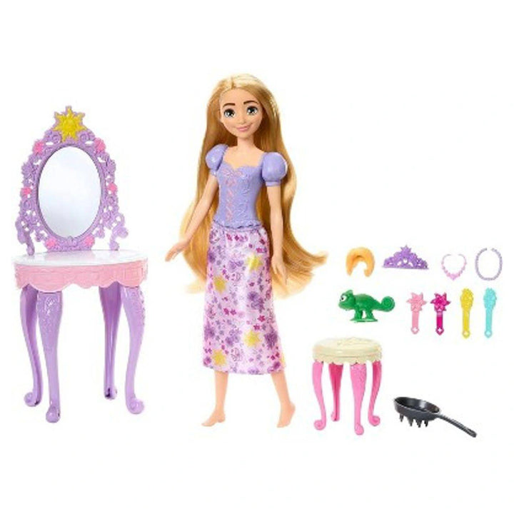 Disney Princess Tangled Rapunzel Vanity Doll & Accessories Set ...