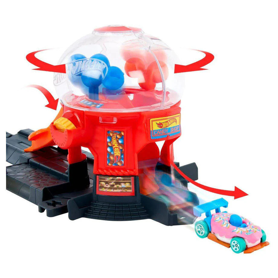 Hot Wheels City Downtown Candy Shop Playset