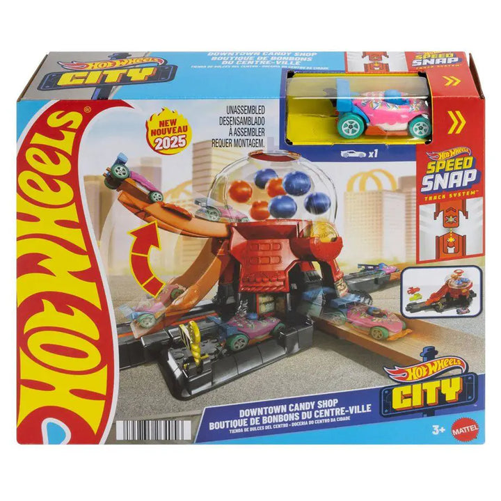 Hot Wheels City Downtown Candy Shop Playset