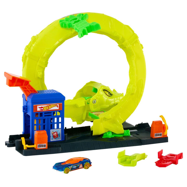 Hot Wheels City Snake Spiral Attack Playset