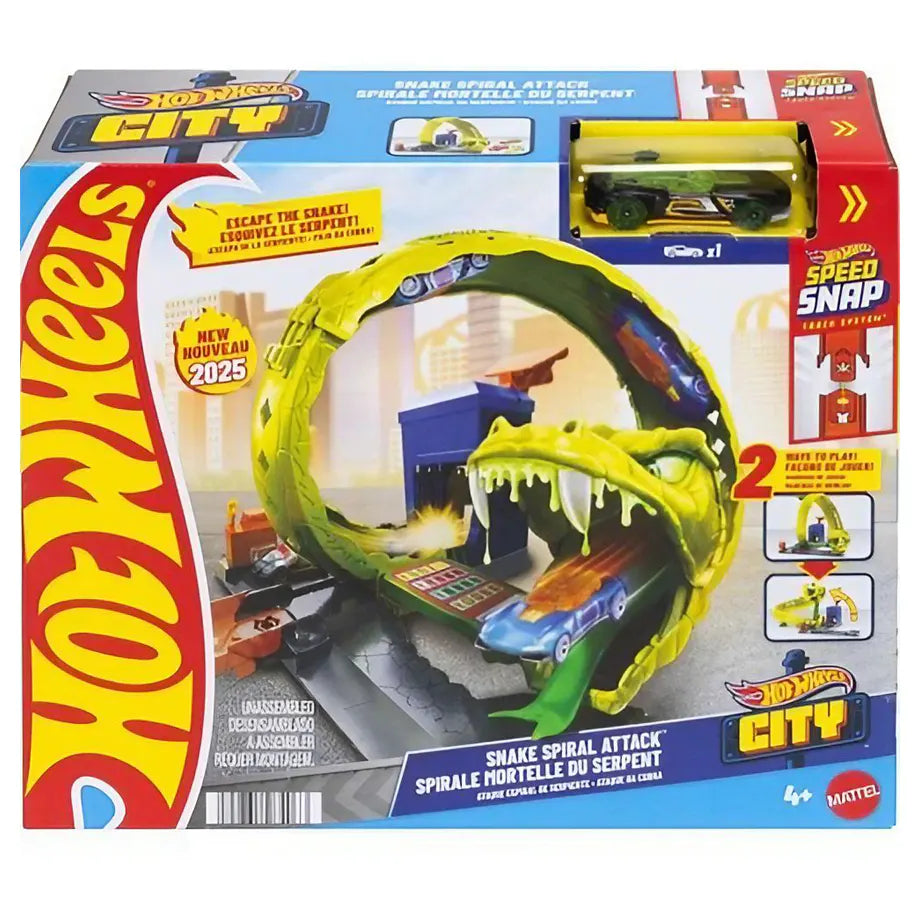 Hot Wheels City Snake Spiral Attack Playset