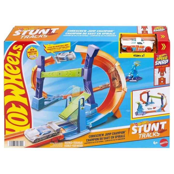 Hot Wheels Stunt Tracks Corkscrew Jump Champion Track Set