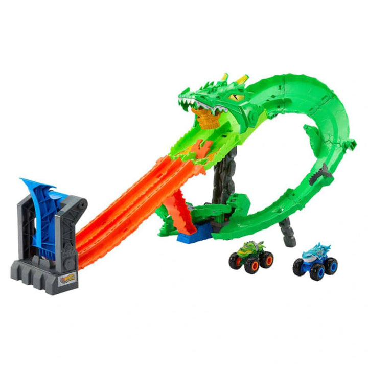 Hot Wheels Monster Trucks Dragon Demolition Playset