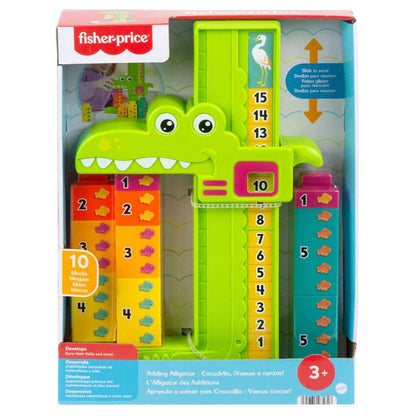 Fisher-Price Adding Alligator Stacking Blocks Learning Toy (10 Blocks)