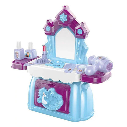 Disney Frozen 2-in-1 Makeup Handbag Table Playset (23 Pieces)