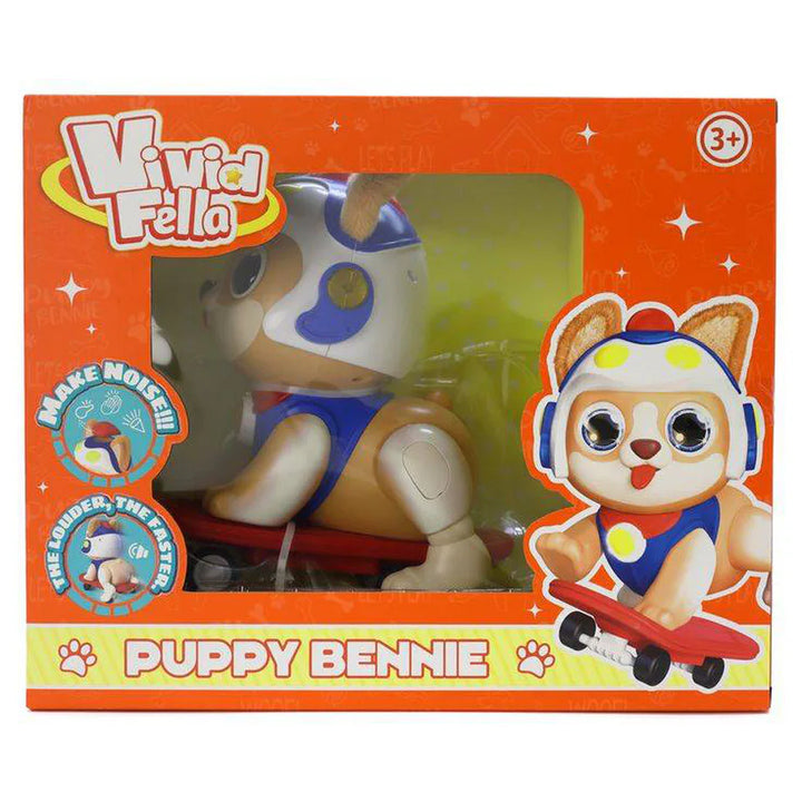 Vivid Fella Puppy Bennie Interactive Pet Toy