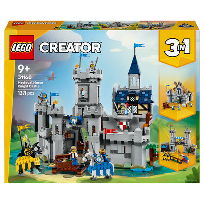 LEGO Creator 3-In-1 Medieval Horse Knight Castle Building Set