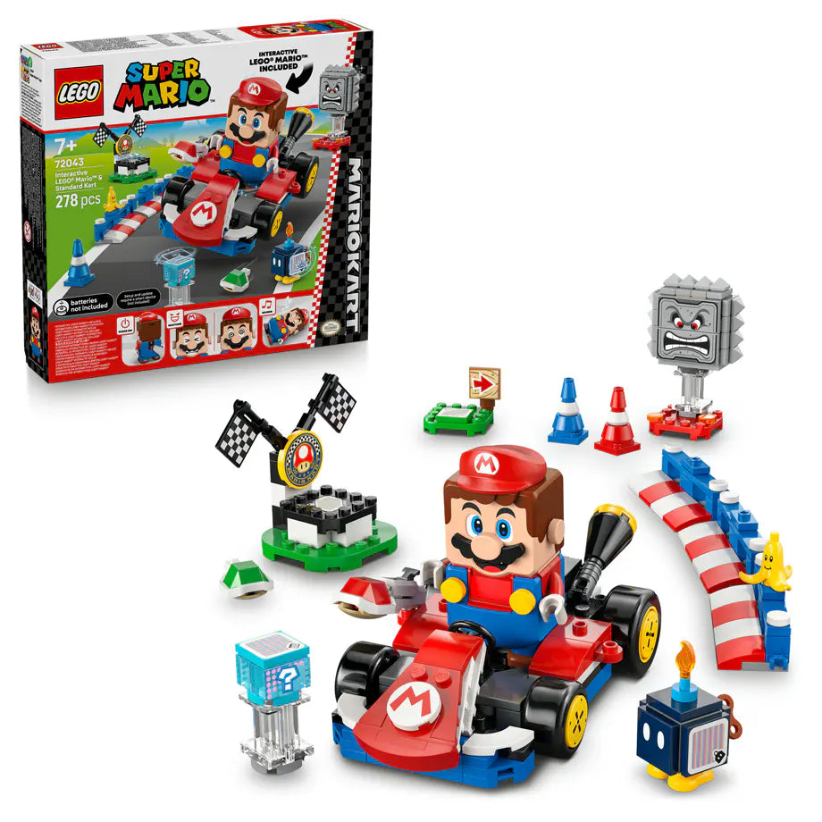 LEGO Super Mario: Mario Kart Interactive LEGO Mario & Standard Kart Building Set