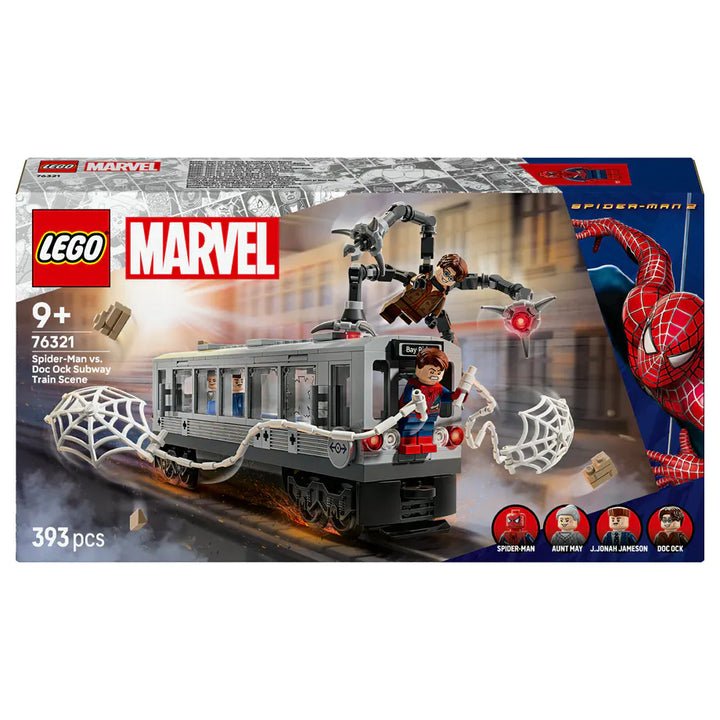 LEGO Marvel Spider-Man Vs. Doc Ock Subway Train Scene Building Set