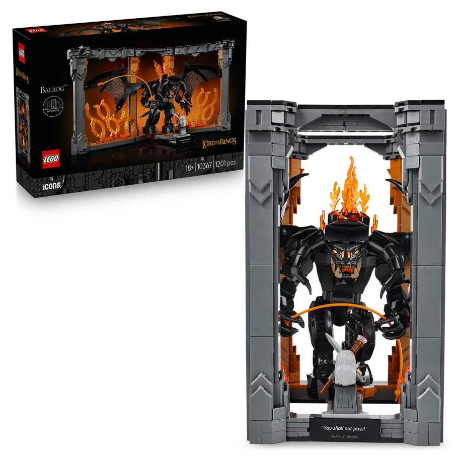 LEGO Icons The Lord Of The Rings: Balrog Book Nook Building Set