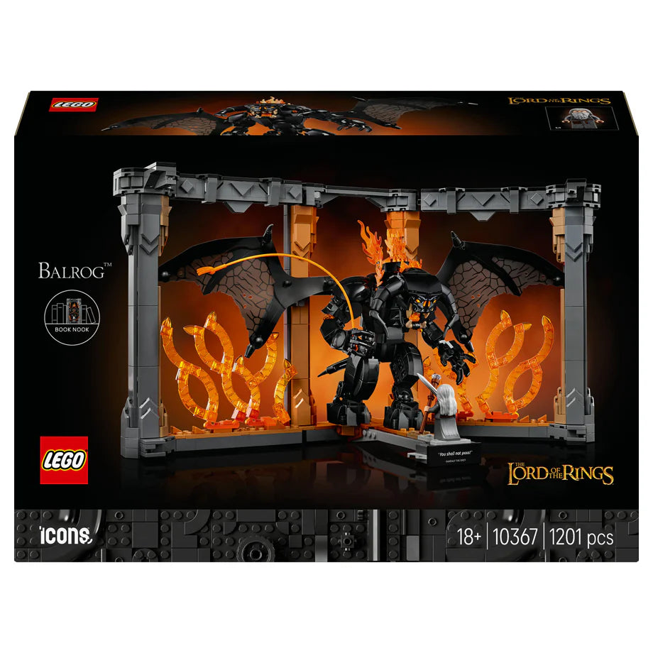 LEGO Icons The Lord Of The Rings: Balrog Book Nook Building Set