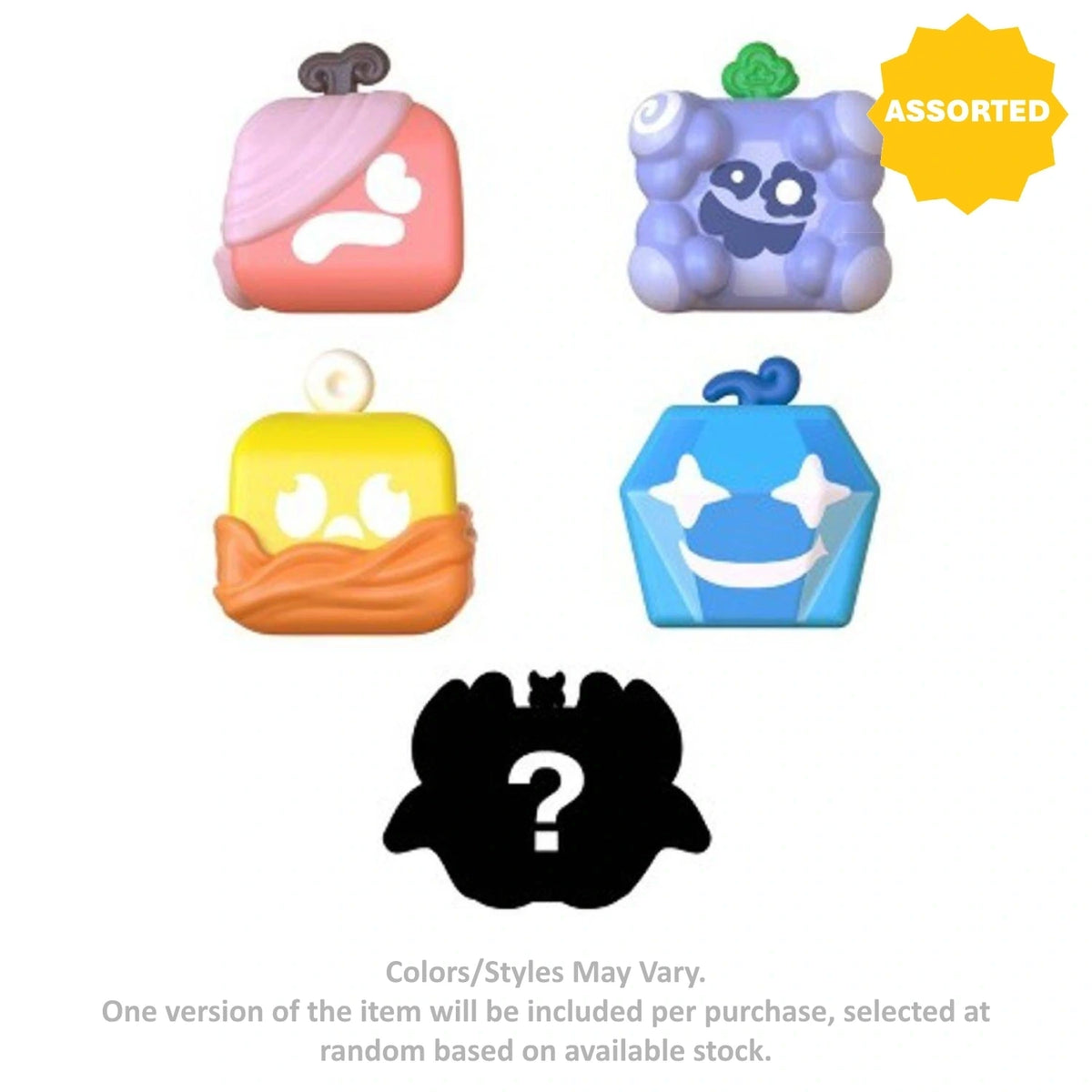 Blox Fruits Series 1 Squishy Fruits Blind Bag (6.35 cm, Assorted)