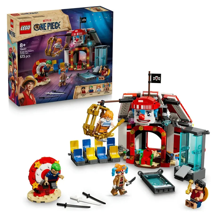 LEGO ONE PIECE Buggy the Clown’s Circus Tent 75637 Building Set (573 Pieces)