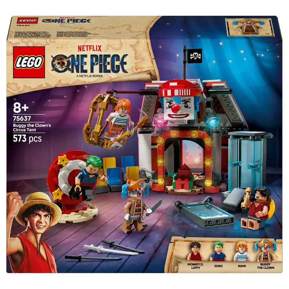 LEGO ONE PIECE Buggy the Clown’s Circus Tent 75637 Building Set (573 Pieces)