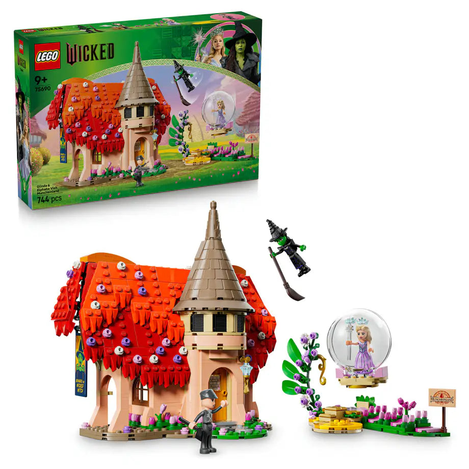 LEGO Wicked Glinda & Elphaba Visit Munchkinland 75690 Building Set (744 Pieces)