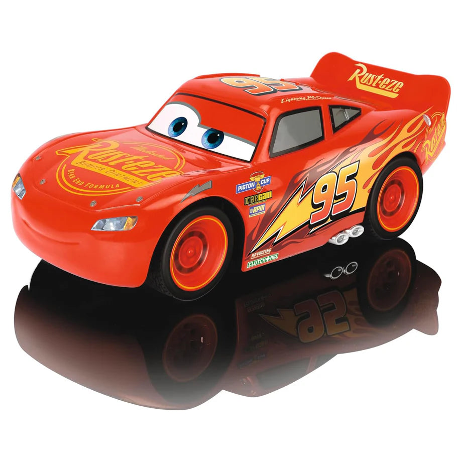 Jada Disney Pixar Cars Lightning McQueen Single Drive RC Car (1:32, Red)