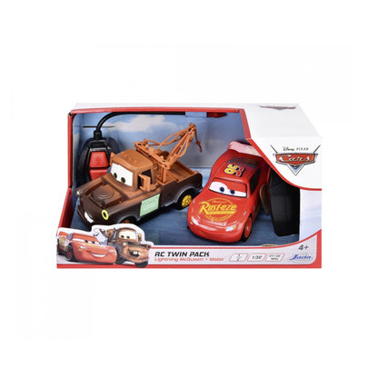 Jada Disney Pixar Cars Lightning McQueen & Mater RC Twin Pack (1:24)