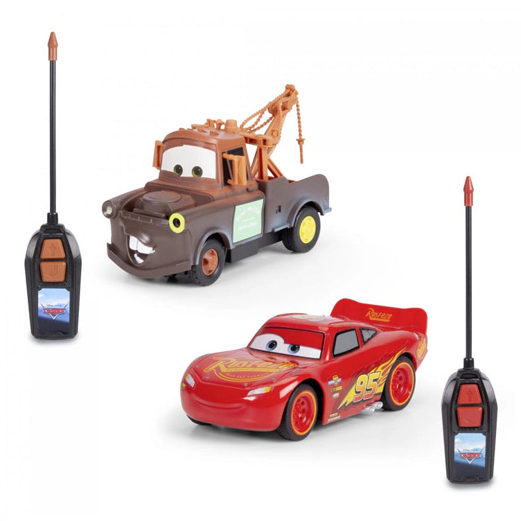 Jada Disney Pixar Cars Lightning McQueen & Mater RC Twin Pack (1:24)