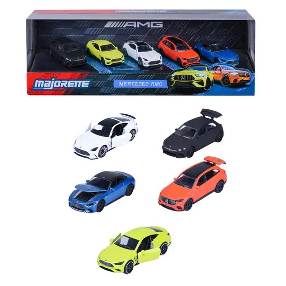 Majorette Mercedes-AMG Die-cast Car Set (1:64, Pack of 5)