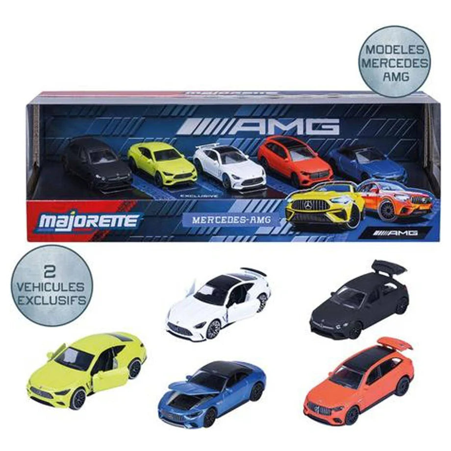 Majorette Mercedes-AMG Die-cast Car Set (1:64, Pack of 5)