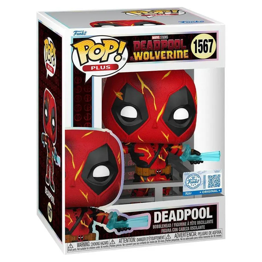 Funko POP! Plus Marvel Deadpool & Wolverine Deadpool (Finale) Vinyl Bobblehead (9.9 cm)