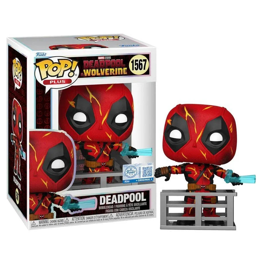 Funko POP! Plus Marvel Deadpool & Wolverine Deadpool (Finale) Vinyl Bobblehead (9.9 cm)