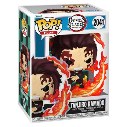 Funko POP! Plus Demon Slayer Kimetsu no Yaiba Tanjiro Kamado (Dancing Flash) Vinyl Figure (11.7 cm)