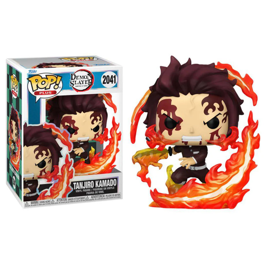 Funko POP! Plus Demon Slayer Kimetsu no Yaiba Tanjiro Kamado (Dancing Flash) Vinyl Figure (11.7 cm)