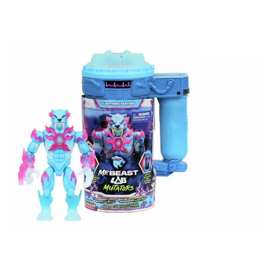 MrBeast Lab Mutators Hyper Fusion Series Lightning Panther Figure (14 cm)