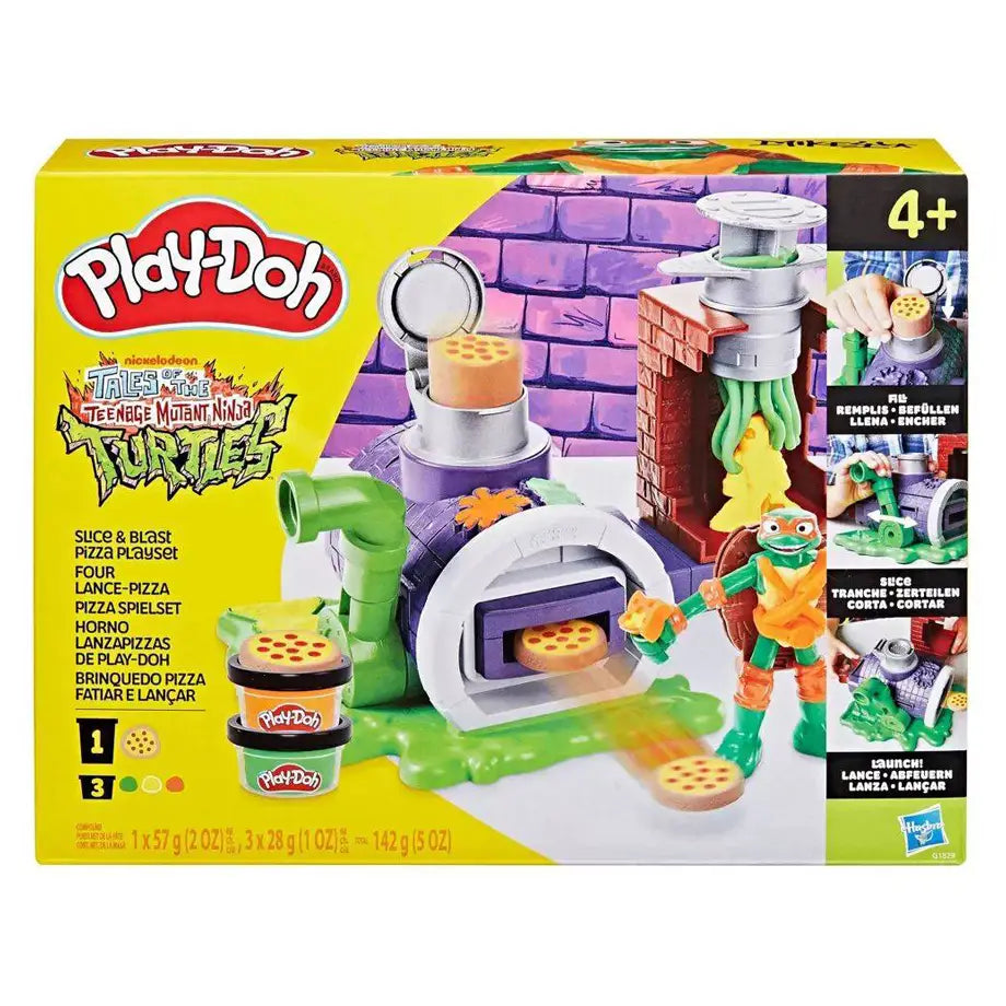 Play-Doh Teenage Mutant Ninja Turtles Slice and Blast Pizza Playset (10.16 cm)