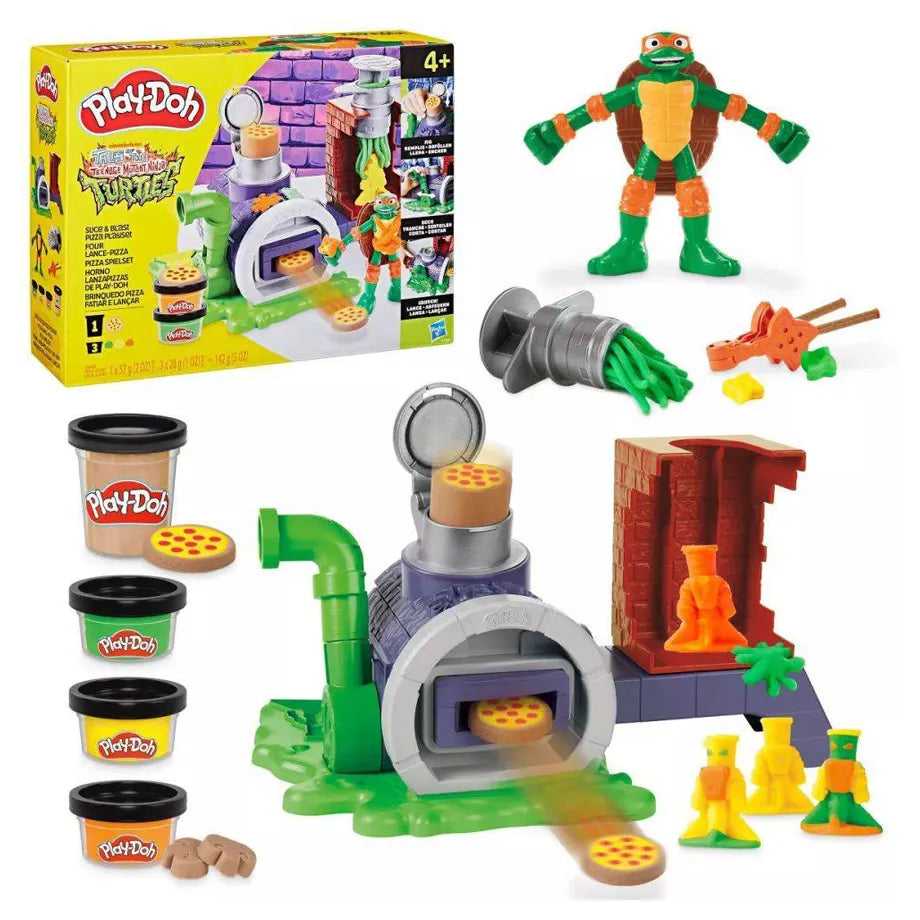 Play-Doh Teenage Mutant Ninja Turtles Slice and Blast Pizza Playset (10.16 cm)