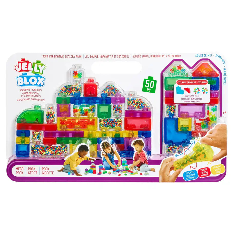 Jelly Blox Building Blocks Mega Pack (50 Pieces)