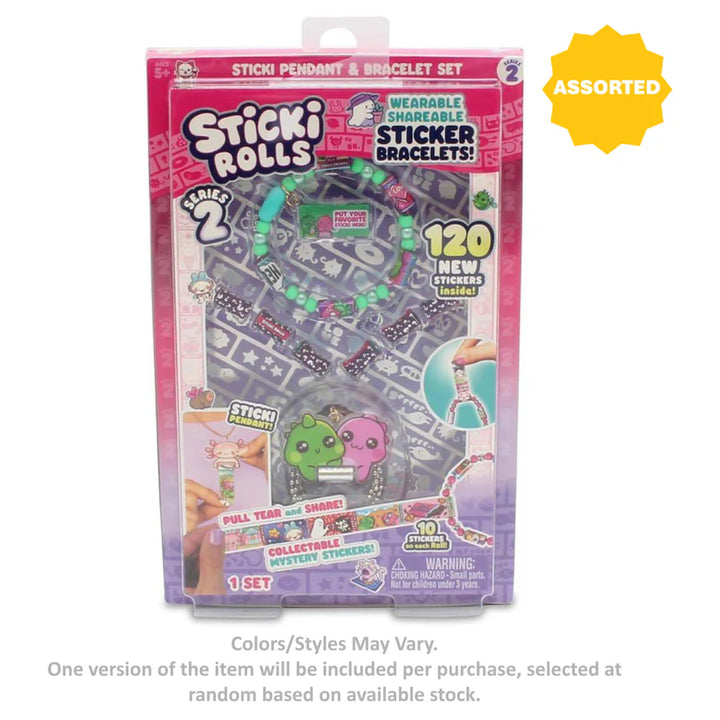 Sticki Rolls Series 2 Sticki Pendant & Bracelet Set (Assorted)