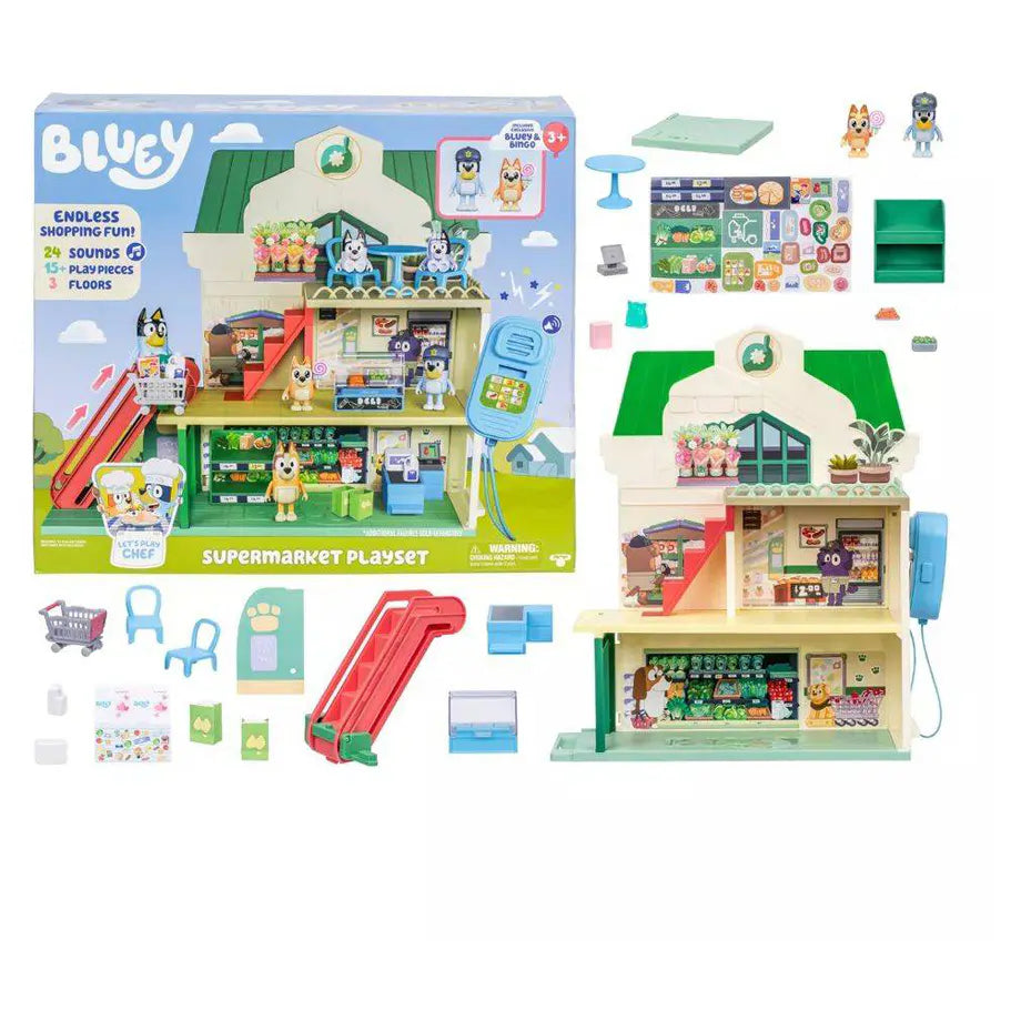 Bluey Series 13 Let's Play Chef Supermarket Playset (40 cm)