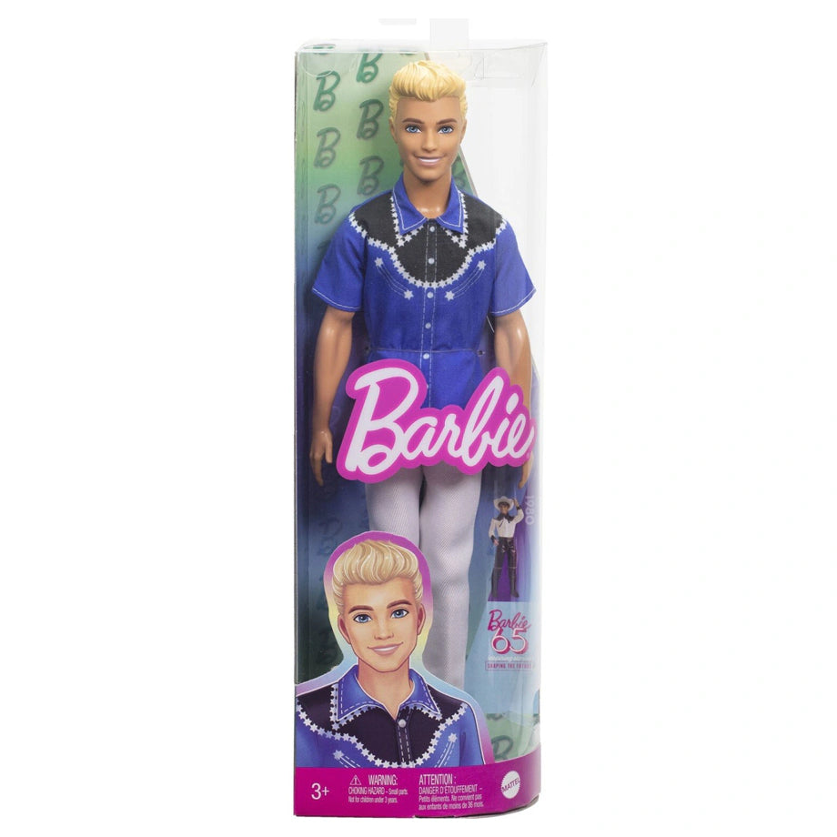 Barbie Fashionistas 65th Anniversary Western Look Blonde Ken Doll (29.21 cm)