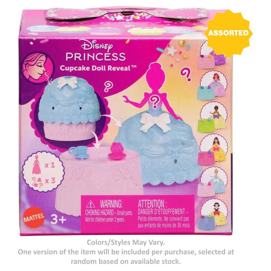 Disney Princess Cupcake Small Doll Reveal Playset 8.9 cm (Assorted)