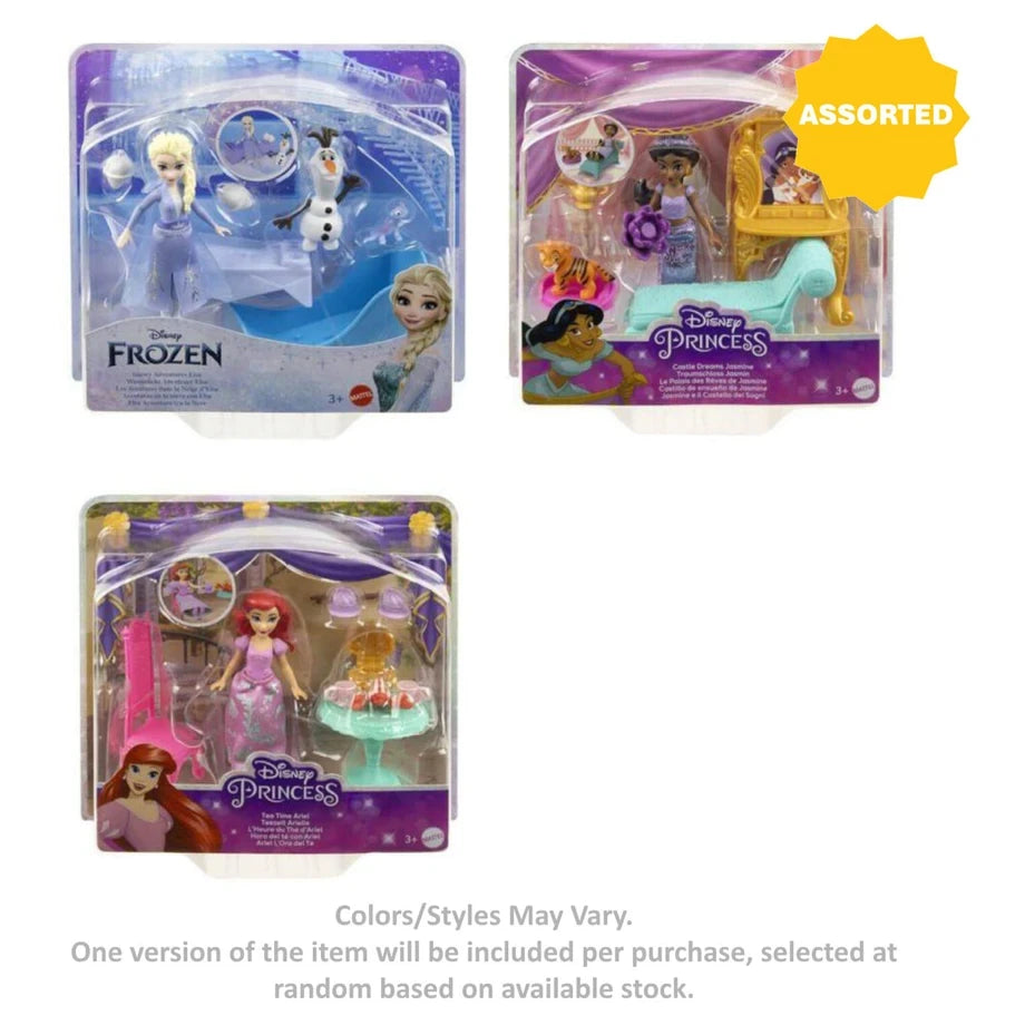 Disney Mini Doll Playset (8.9 cm, Assorted)